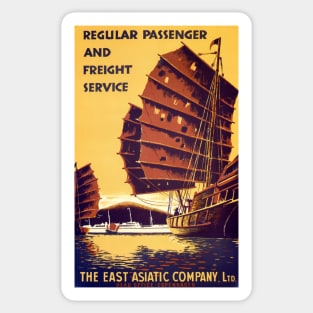 East Asiatic Company - Vintage Travel Sticker